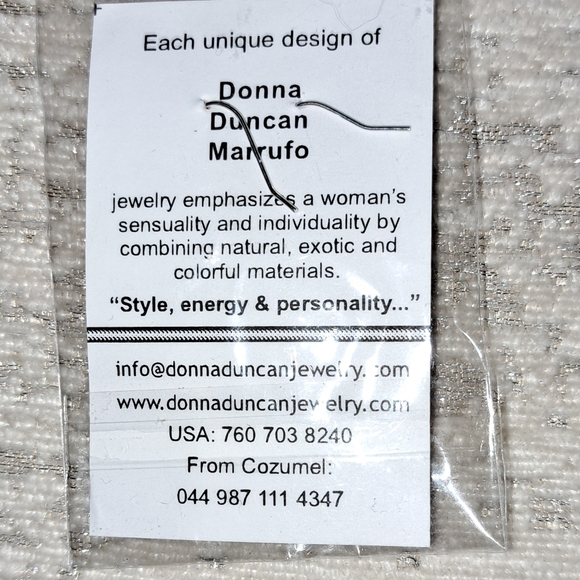 BLACK OBSIDIAN STONE EARRINGS AND PENDANT - Picture 4 of 4